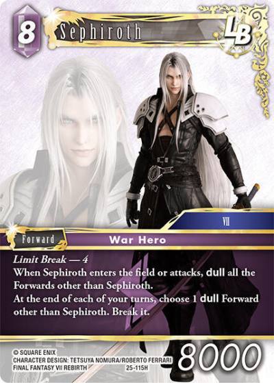 Sephiroth LB 25-115H Tears of the Planet Final Fantasy card