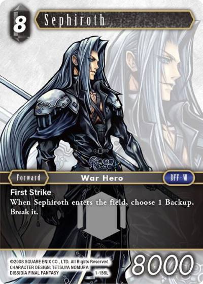 Sephiroth Legend 1-186L Opus I Final Fantasy card