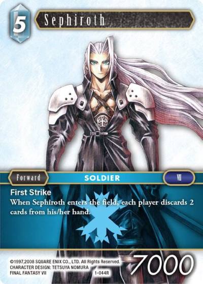 Sephiroth Rare 1-044R Opus I Final Fantasy card