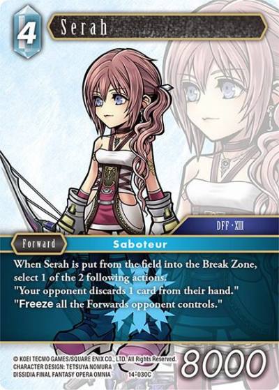 Serah 14-030C Opus XIV: Crystal Abyss Final Fantasy card