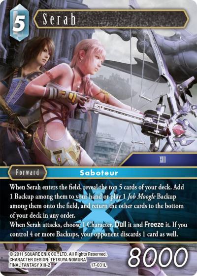 Serah 17-031L Rebellion's Call Final Fantasy card