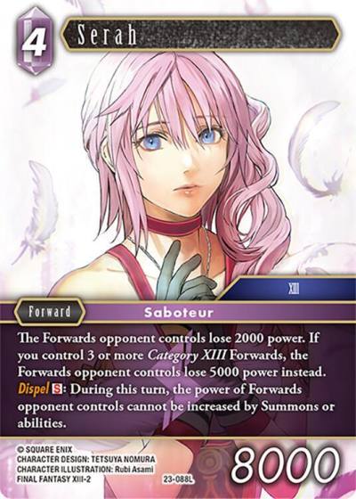 Serah 23-088L Hidden Trials Final Fantasy card