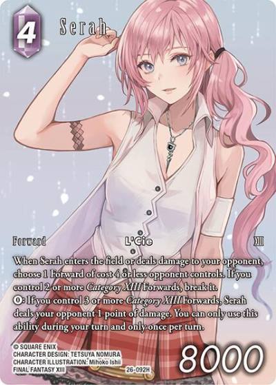 Serah Full Art 26-092H Gunslinger in the abyss Final Fantasy card