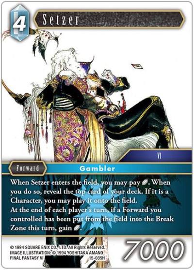 Setzer 15-035H Crystal Dominion Final Fantasy card