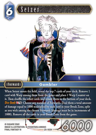 Setzer 29-103H Blissful Eternity Final Fantasy card