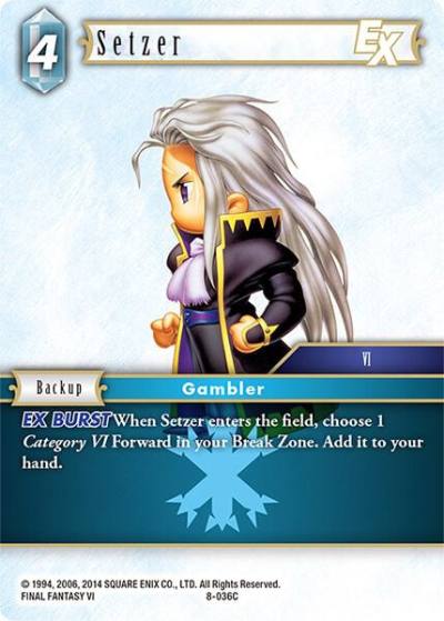 Setzer EX 8-036C Opus VIII Final Fantasy card