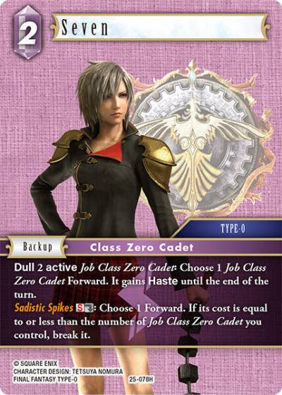 Seven 25-078H Tears of the Planet Final Fantasy card
