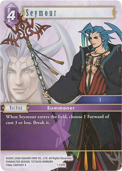 Seymour 1-137R Deck Exclusive Cards Final Fantasy card
