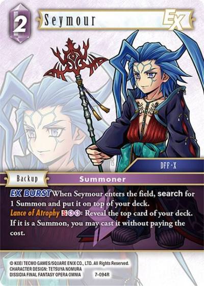 Seymour EX 7-094R Opus VII Final Fantasy card