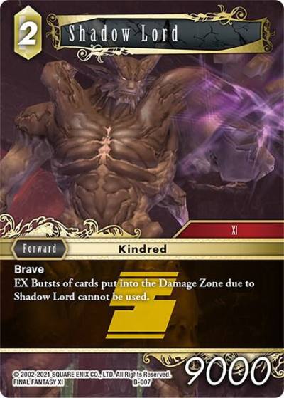 Shadow Lord B-007 Boss Deck: Chaos Final Fantasy card