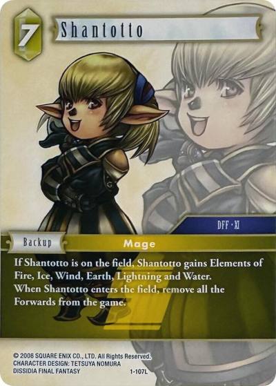 Shantotto 1-107L Deck Exclusive Cards Final Fantasy card