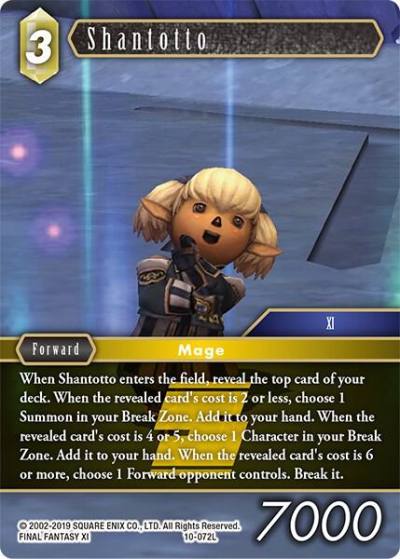 Shantotto 10-072L Opus X Final Fantasy card