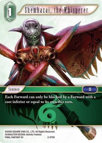 Shemhazai the Whisperer 2-070R Opus II Final Fantasy card