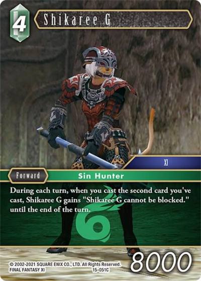 Shikaree G 15-051C Crystal Dominion Final Fantasy card