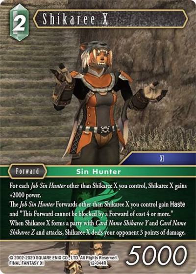 Shikaree X 12-044R Opus XII Final Fantasy card