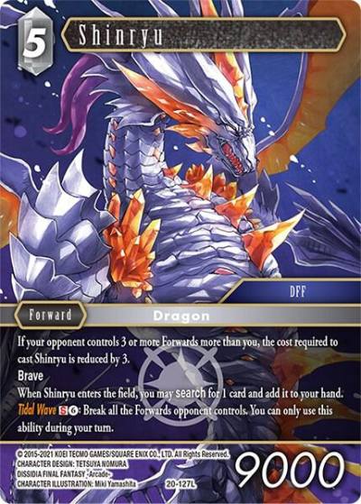 Shinryu 20-127L Dawn of Heroes Final Fantasy card