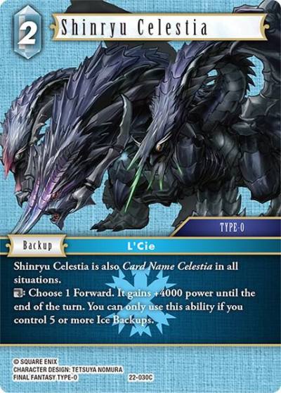 Shinryu Celestia 22-030C Hidden Hope Final Fantasy card