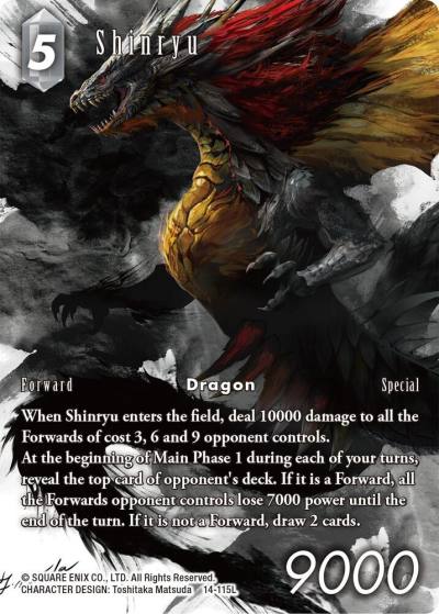 Shinryu Full Art 14-115L Opus XIV: Crystal Abyss Final Fantasy card