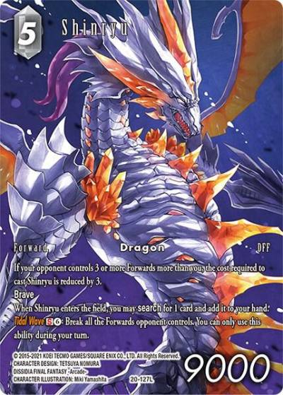 Shinryu Full Art 20-127L Dawn of Heroes Final Fantasy card