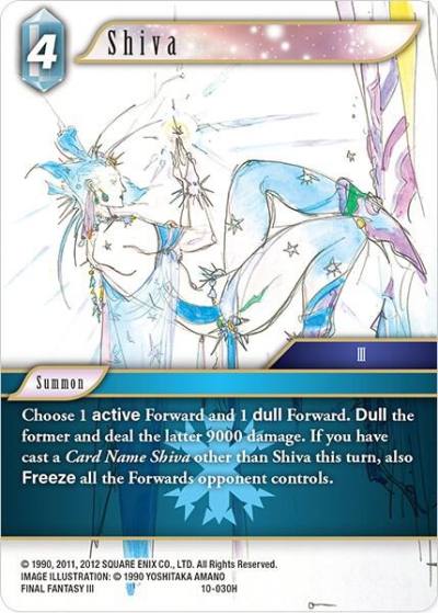 Shiva 10-030H Opus X Final Fantasy card