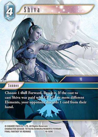 Shiva 16-028C Emissaries of Light Final Fantasy card
