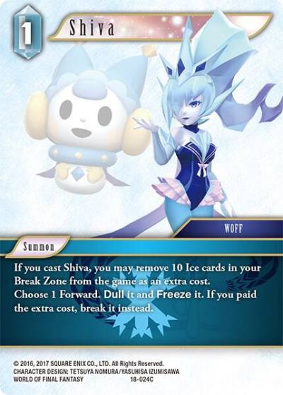 Shiva 18-024C Resurgence of Power Final Fantasy card