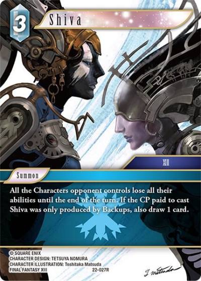 Shiva 22-027R Hidden Hope Final Fantasy card