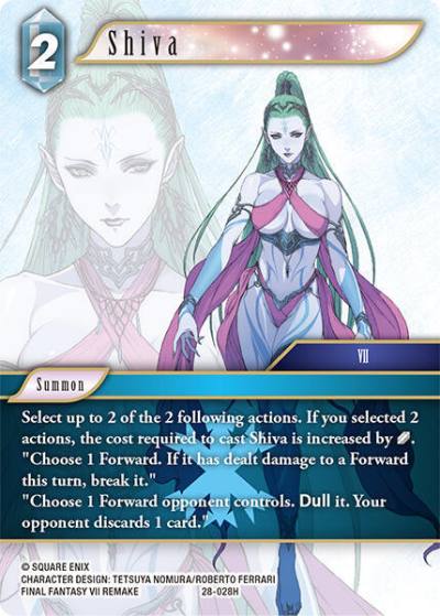 Shiva 28-028H Dreamlike Oceans Final Fantasy card