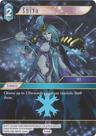 Shiva 3-032R Deck Exclusive Cards Final Fantasy card