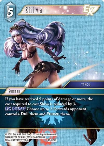 Shiva EX 13-021R Opus XIII: Crystal Radiance Final Fantasy card