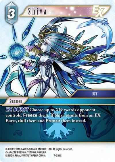 Shiva EX 7-031C Opus VII Final Fantasy card