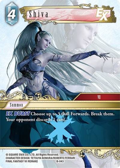 Shiva EX B-043 Boss Deck: Final Fantasy VII Final Fantasy card