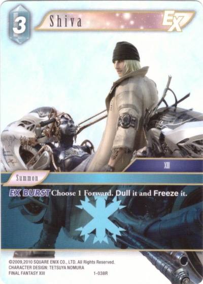 Shiva EX Rare 1-038R Deck Exclusive Cards Final Fantasy card