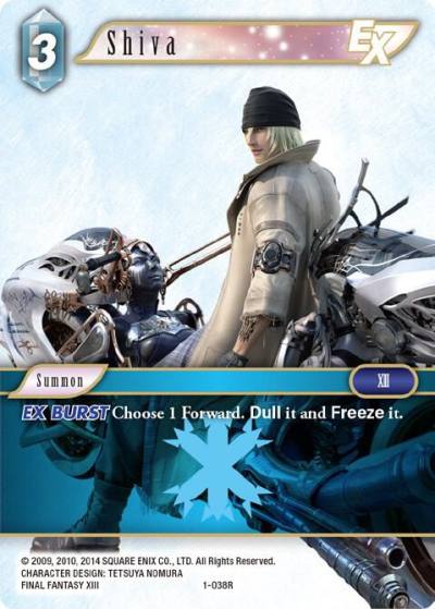 Shiva EX Rare 1-038R Opus I Final Fantasy card