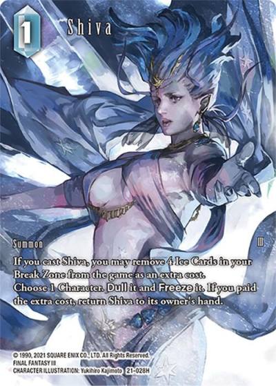 Shiva Full Art 21-028H Beyond Destiny Final Fantasy card