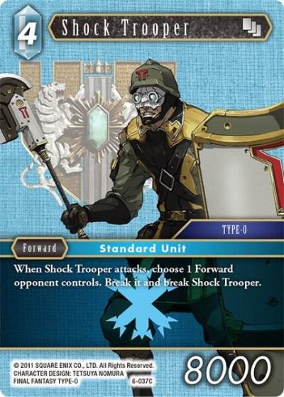Shock Trooper 6-037C Opus VI Final Fantasy card