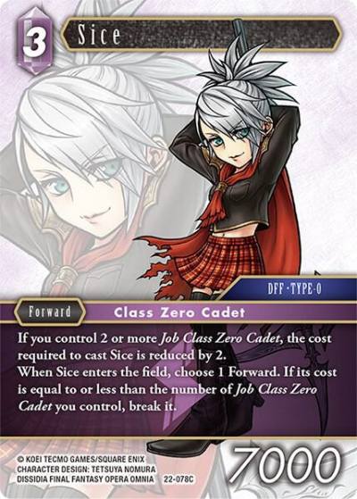 Sice 22-078C Hidden Hope Final Fantasy card