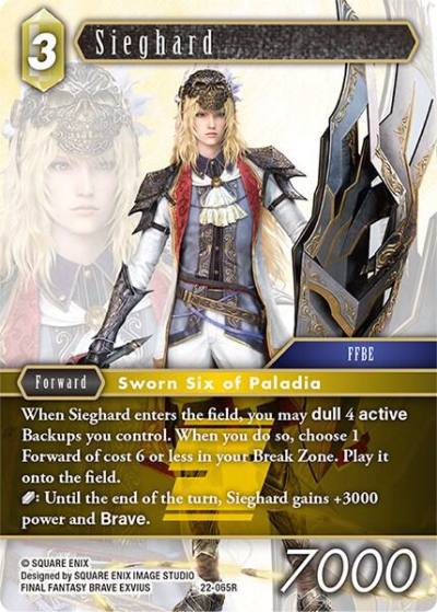 Sieghard 22-065R Hidden Hope Final Fantasy card