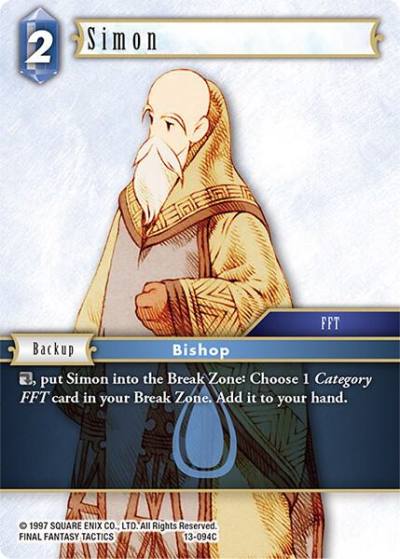 Simon 13-094C Opus XIII: Crystal Radiance Final Fantasy card