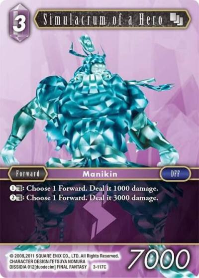 Simulacrum of a Hero 3-117C Opus III Final Fantasy card