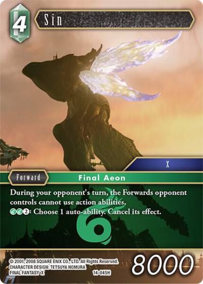 Sin 14-045H Opus XIV: Crystal Abyss Final Fantasy card