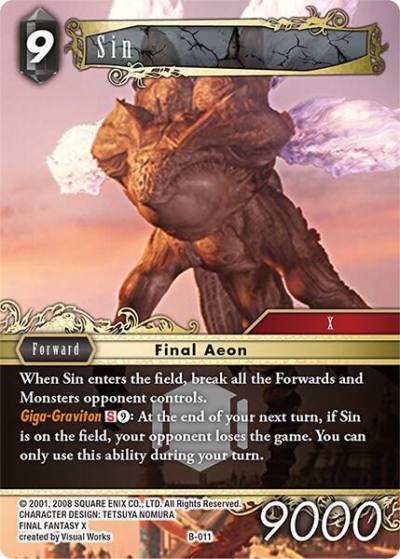Sin B-011 Boss Deck: Chaos Final Fantasy card