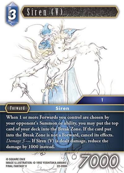 Siren V 22-098H Hidden Hope Final Fantasy card