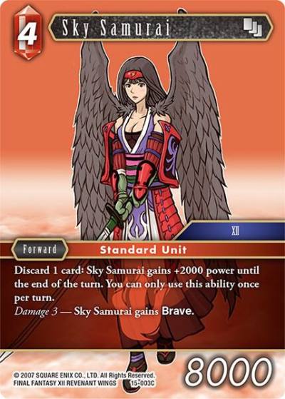 Sky Samurai 15-003C Crystal Dominion Final Fantasy card