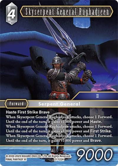Skyserpent General Rughadjeen 21-122H Beyond Destiny Final Fantasy card