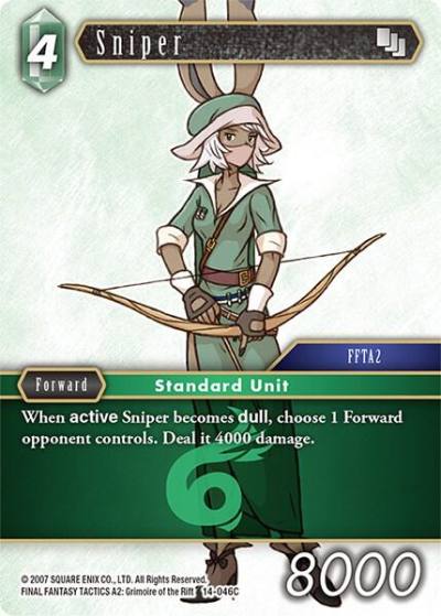 Sniper 14-046C Opus XIV: Crystal Abyss Final Fantasy card