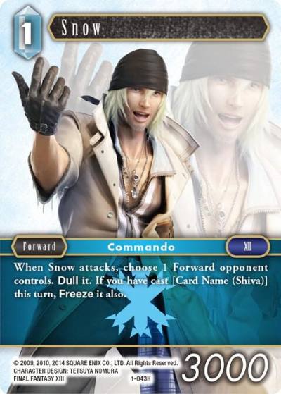 Snow 1-043H Opus I Final Fantasy card