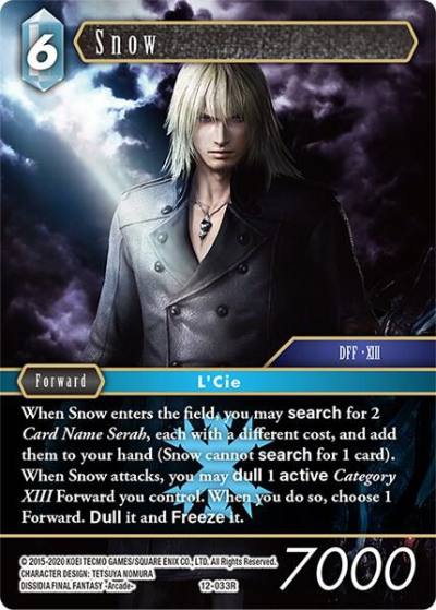 Snow 12-033R Opus XII Final Fantasy card