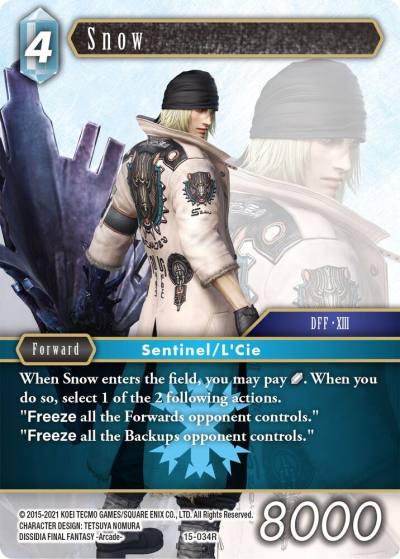 Snow 15-034R Crystal Dominion Final Fantasy card
