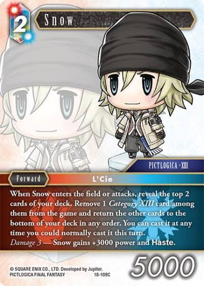 Snow 18-109C Resurgence of Power Final Fantasy card